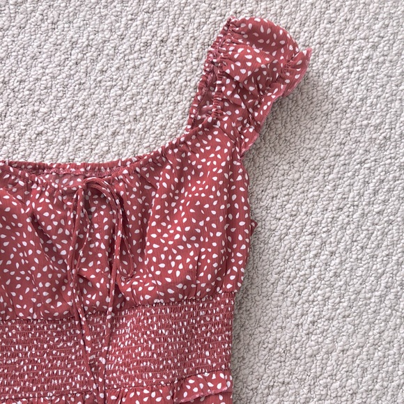 Polka dot mauve dress - Picture 2 of 6